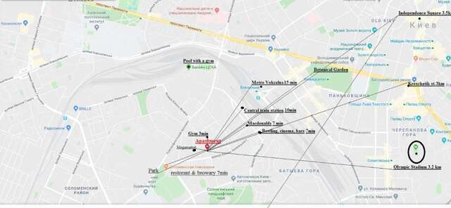 Апартаменты The best apartment in Kiev Black & White Киев-117